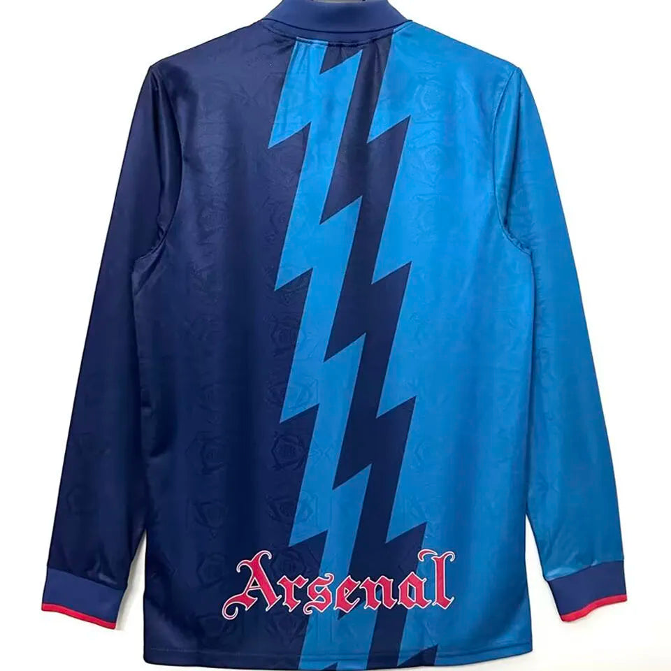 NIKE FC Arsenal 95/96 Auswärtstrikot Blau Langarm Retro
