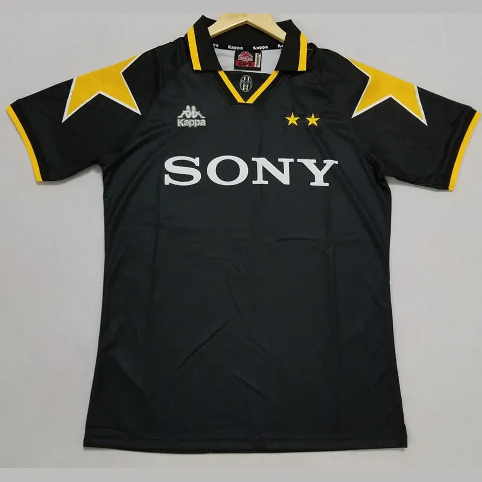 KAPPA FC Juventus 1995/96 Auswärtstrikot Schwarz Retro