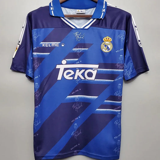 Kelme Real Madrid 95/96 Auswärtstrikot Blau Retro