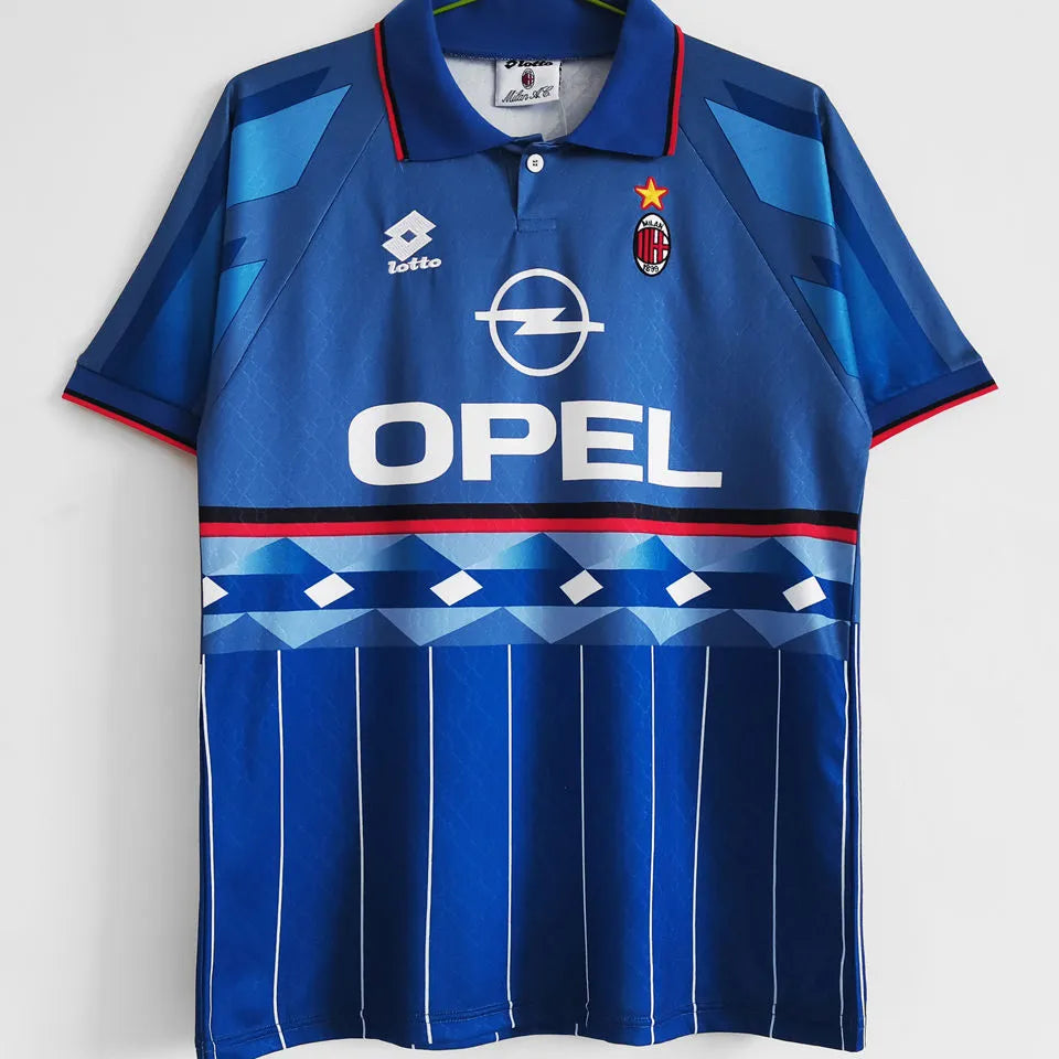 Lotto AC Milan 1995/96 Auswärtstrikot Blau Retro
