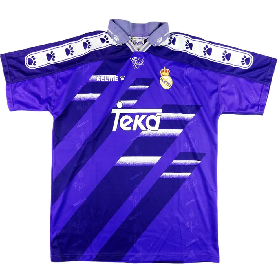 Kelme Real Madrid 95/96 Auswärtstrikot Blau Retro