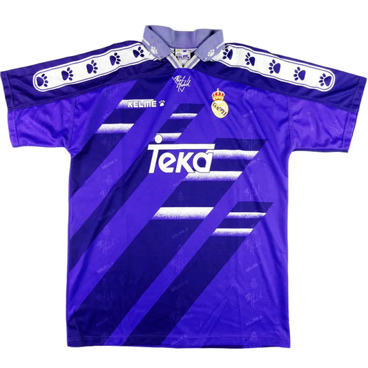 Kelme Real Madrid 95/96 Auswärtstrikot Blau Retro