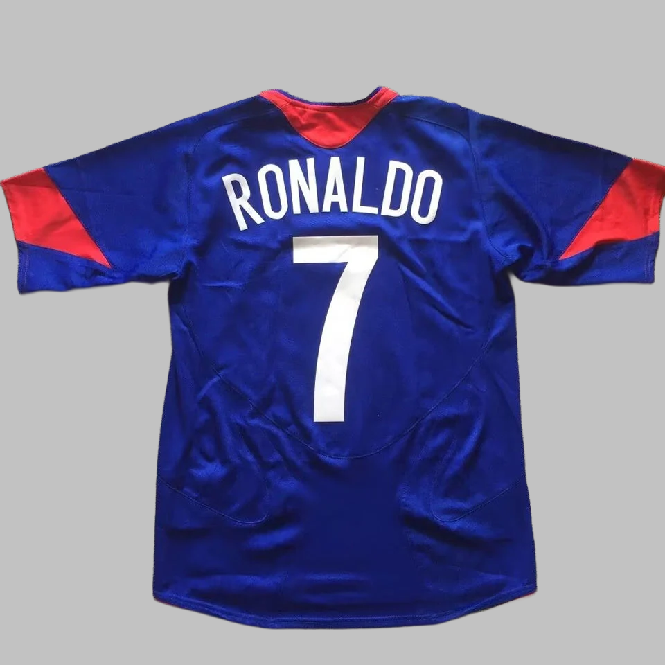 NIKE Manchester United 2005/06 Auswärtstrikot Blau Retro