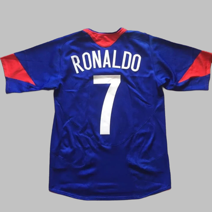 NIKE Manchester United 2005/06 Auswärtstrikot Blau Retro