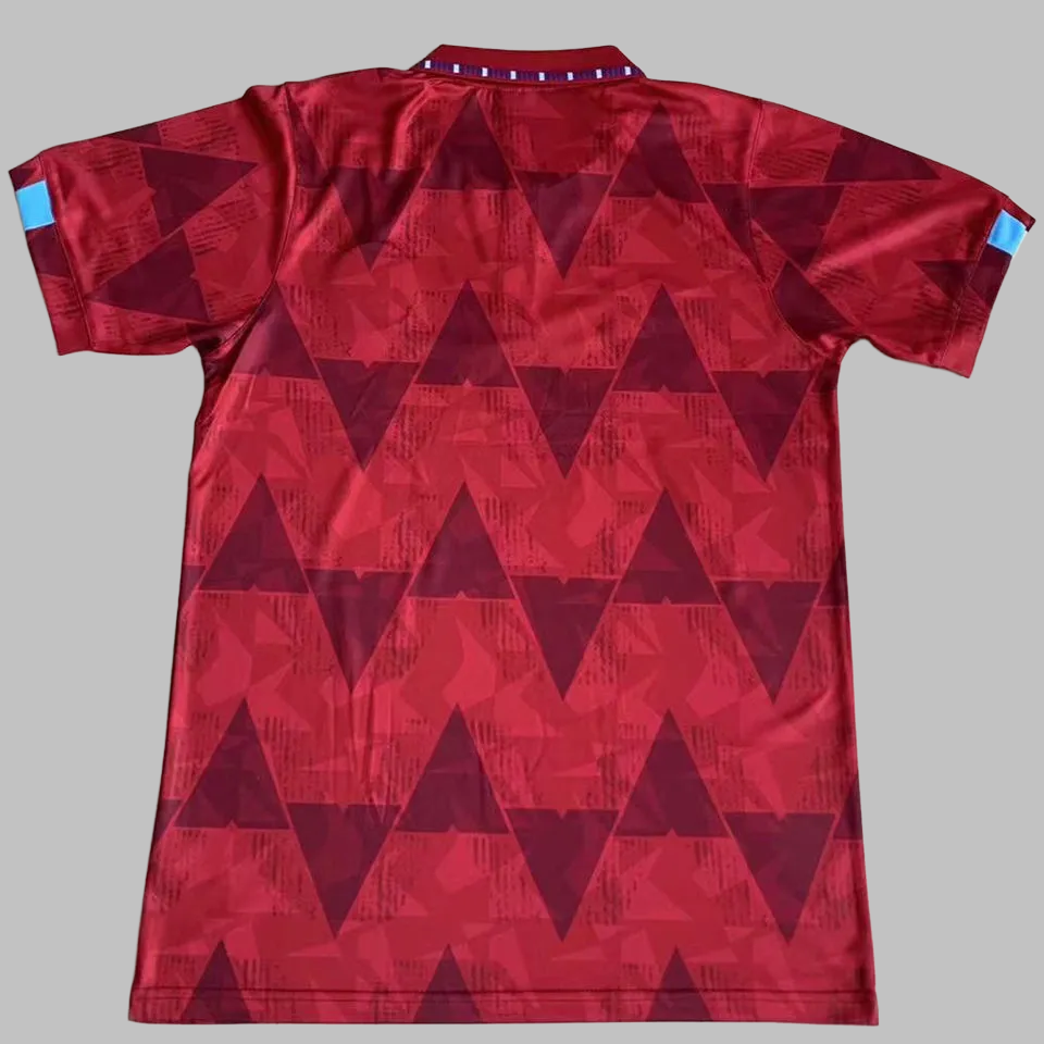 UMBRO Manchester City 91/92 Auswärtstrikot Rot Retro