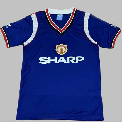 ADIDAS Manchester United 84/85 Auswärtstrikot Blau Retro