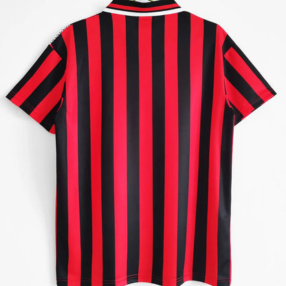 UMBRO Manchester City 95/96 Auswärtstrikot Rot-Schwarz Retro