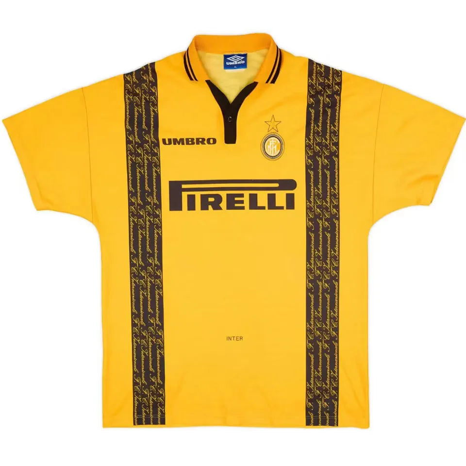 UMBRO Inter Mailand 1996/97 3. Trikot Gelb Retro