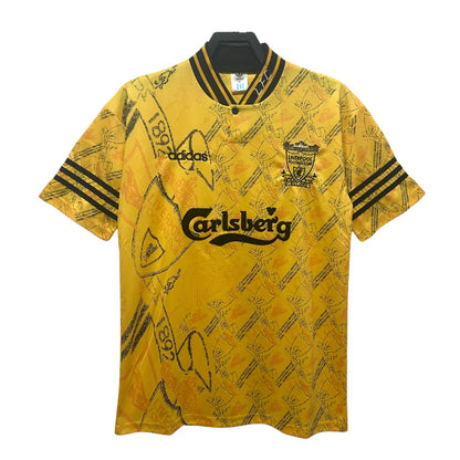 ADIDAS FC Liverpool 94-96 Auswärtstrikot Gelb Retro
