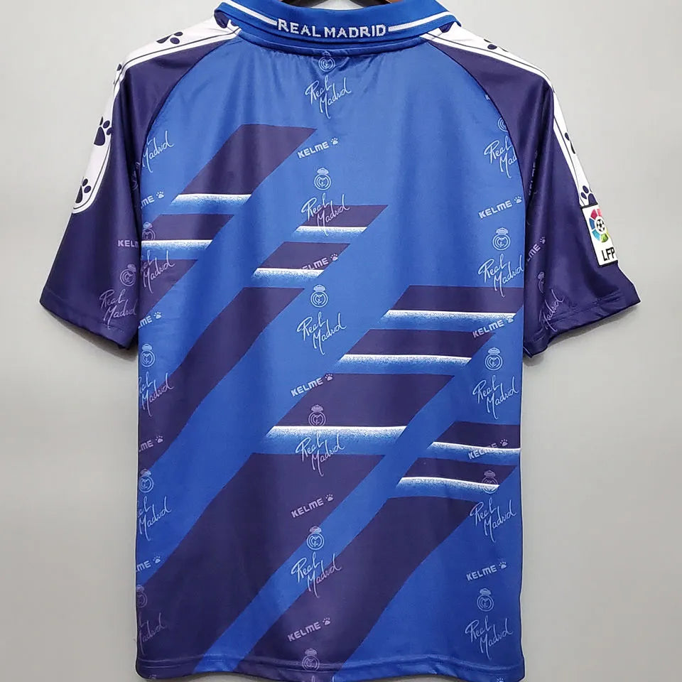 Kelme Real Madrid 95/96 Auswärtstrikot Blau Retro