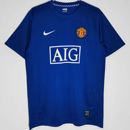 NIKE Manchester United 2008/09 Auswärtstrikot Blau Retro