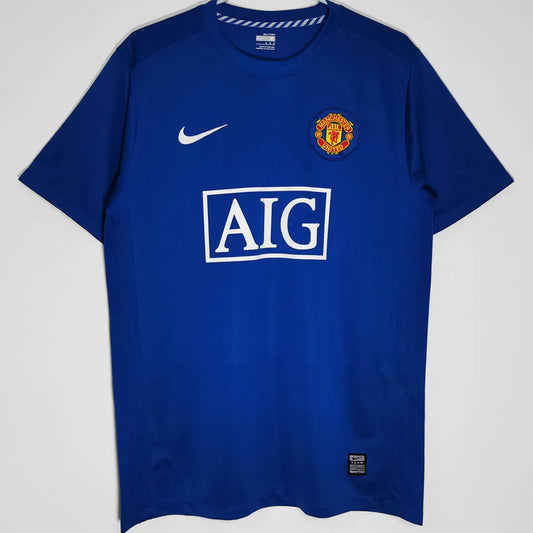 NIKE Manchester United 2008/09 Auswärtstrikot Blau Retro