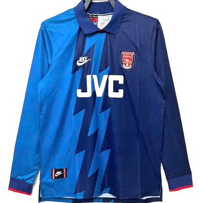 NIKE FC Arsenal 95/96 Auswärtstrikot Blau Langarm Retro