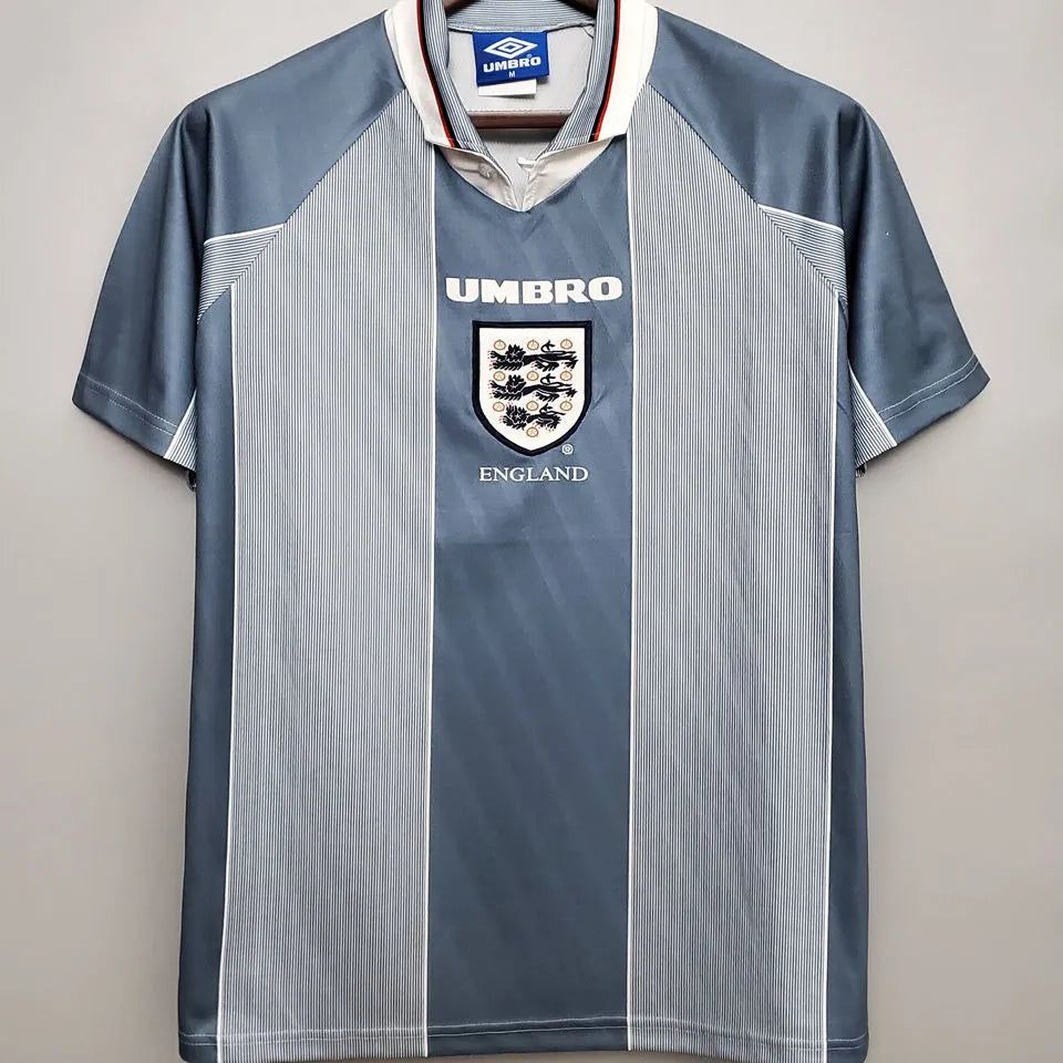 UMBRO England 1996 Auswärtstrikot Grau Retro