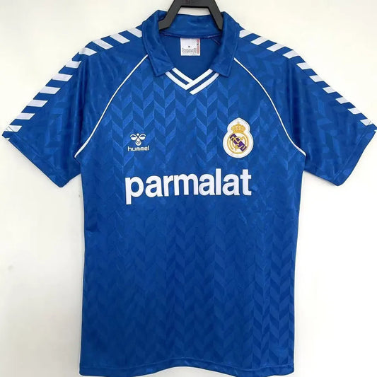 HUMMEL Real Madrid 86/87 Auswärtstrikot Blau Retro