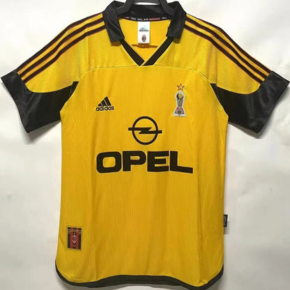 ADIDAS AC Milan 1999/2000 Auswärtstrikot Gelb Retro