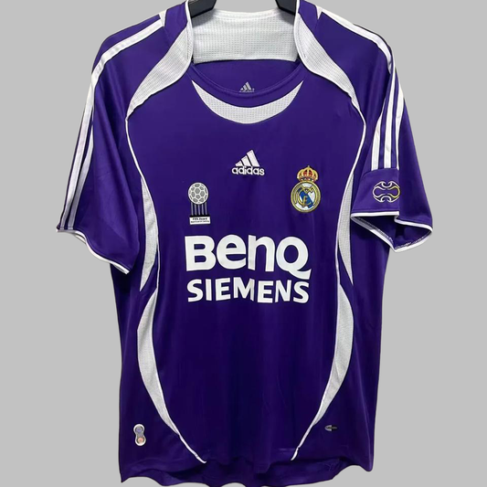 ADIDAS Real Madrid 2006/07 Auswärtstrikot Lila Retro