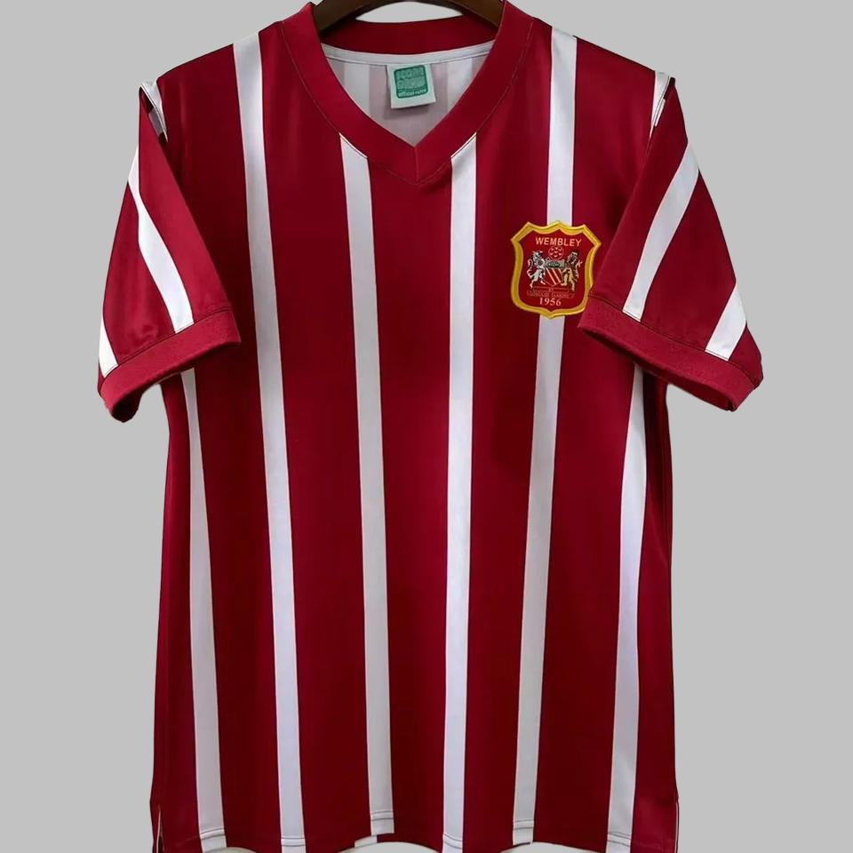 Manchester City 1956 Weiß-Rot Retro