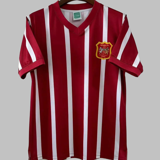 Manchester City 1956 Weiß-Rot Retro