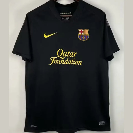 NIKE FC Barcelona 2011/12 Auswärtstrikot Schwarz Retro