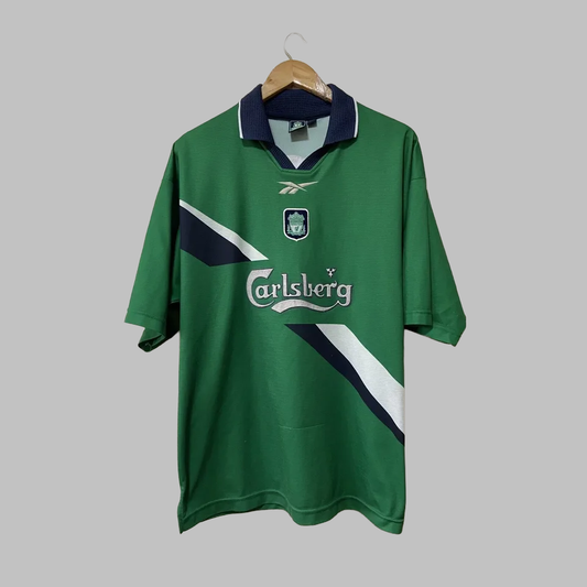 Reebok FC Liverpool 99/2000 Auswärtstrikot Grün Retro